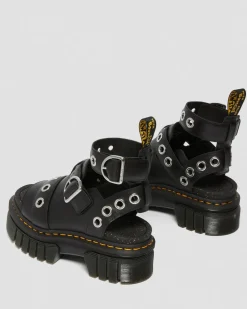 Outlet Ricki Hardware Nappa Lux Leren Platform Sandelen WOMENS Dames Sale|Lichte Sandalen