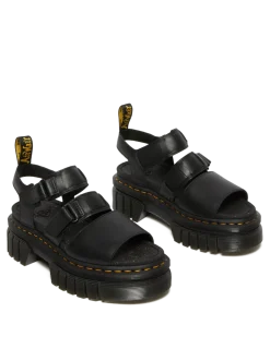 Discount Ricki Nappa Lux Leren Platform Sandelen met 3 Banden WOMENS Lichte Sandalen|Platform Sandalen