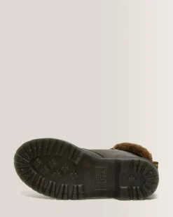 Store 1460 Serena Collar Imitatiebont Gevoerde Enkellaarzen UNISEX Veterlaarzen|Enkellaarzen