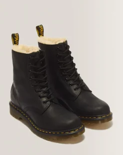 Cheap 1460 Serena Imitatiebont Gevoerde Enkellaarzen WOMENS Veterlaarzen|Enkellaarzen