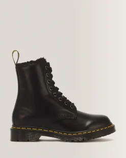 Hot 1460 Serena Imitatiebont Gevoerde Laarzen UNISEX Veterlaarzen|Enkellaarzen