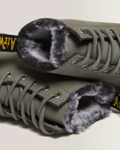 Fashion 1460 Serena Imitatiebont Gevoerde Nubuck Veterlaarzen UNISEX Veterlaarzen|Enkellaarzen