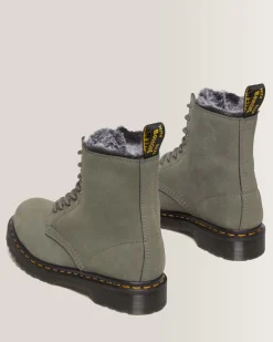 Fashion 1460 Serena Imitatiebont Gevoerde Nubuck Veterlaarzen UNISEX Veterlaarzen|Enkellaarzen
