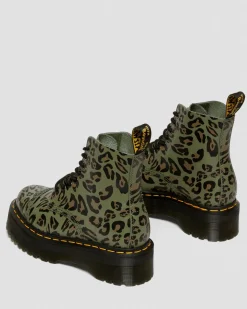 Store Sinclair Distorted Luipaard Print Platform Laarzen WOMENS Platform Laarzen