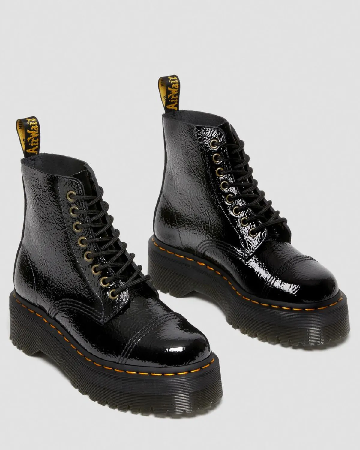 Best Sinclair Distressed Lakleren Platform Laarzen WOMENS Platform Laarzen