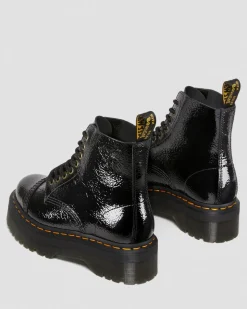 Best Sinclair Distressed Lakleren Platform Laarzen WOMENS Platform Laarzen