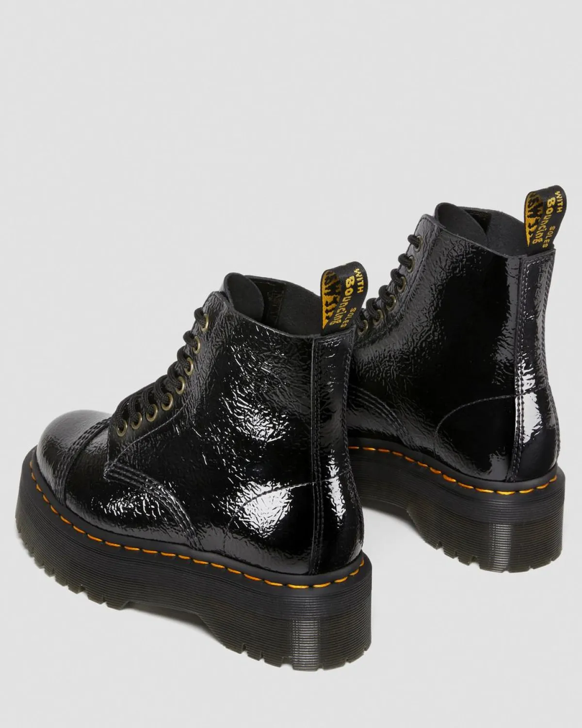 Best Sinclair Distressed Lakleren Platform Laarzen WOMENS Platform Laarzen