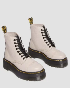 New Sinclair Gemalen Nappa Leren Platformlaarzen WOMENS Veterlaarzen|Enkellaarzen