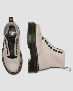New Sinclair Gemalen Nappa Leren Platformlaarzen WOMENS Veterlaarzen|Enkellaarzen