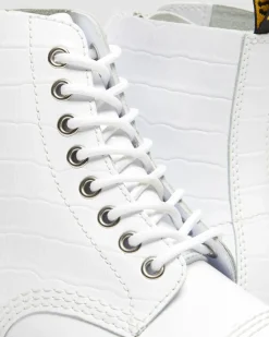 Flash Sale SINCLAIR LAKLEREN PLATFORM LAARZEN MET KROKODILLEN reliëf WOMENS Veterlaarzen|Platform Laarzen