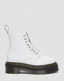 Flash Sale SINCLAIR LAKLEREN PLATFORM LAARZEN MET KROKODILLEN reliëf WOMENS Veterlaarzen|Platform Laarzen