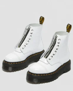 Flash Sale SINCLAIR LAKLEREN PLATFORM LAARZEN MET KROKODILLEN reliëf WOMENS Veterlaarzen|Platform Laarzen