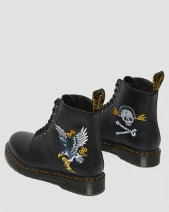Cheap 1460 Souvenir Geborduurde Leren Laarzen UNISEX Enkellaarzen|Veterlaarzen