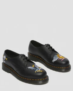 Hot 1460 Souvenir Geborduurde Leren Schoenen GIFTS Veterschoenen