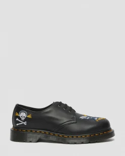Hot 1460 Souvenir Geborduurde Leren Schoenen GIFTS Veterschoenen