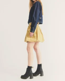 Hot Spence Leren Chelsea Boots met Uitlopende Hak WOMENS Hakken|Enkellaarzen