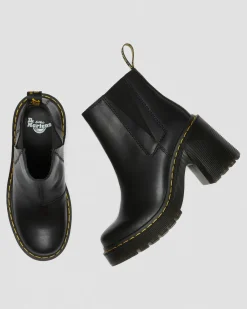 Hot Spence Leren Chelsea Boots met Uitlopende Hak WOMENS Hakken|Enkellaarzen