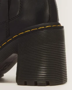 Hot Spence Leren Chelsea Boots met Uitlopende Hak WOMENS Hakken|Enkellaarzen