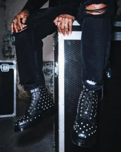 Hot 1460 Stud Wanama Leather Lace Up Boots UNISEX Enkellaarzen|Veterlaarzen