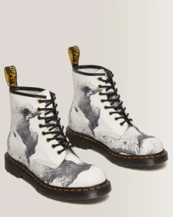 Flash Sale 1460 Tate Decalcomania Leren Laarzen UNISEX Enkellaarzen|Veterlaarzen