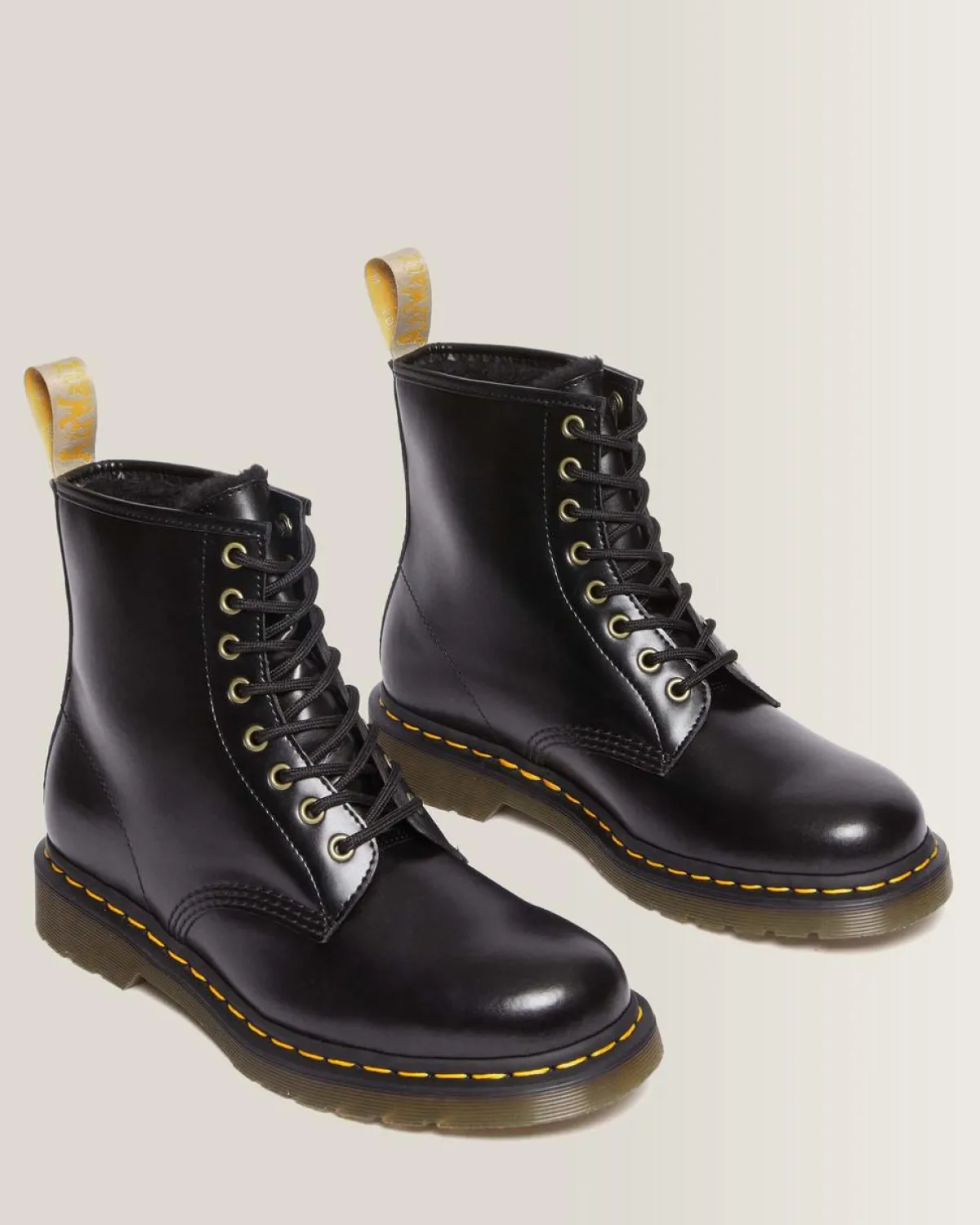 Outlet Vegan 1460 Borg Gevoerde Veterlaarzen UNISEX Nieuw Binnen|Trending Stijlen