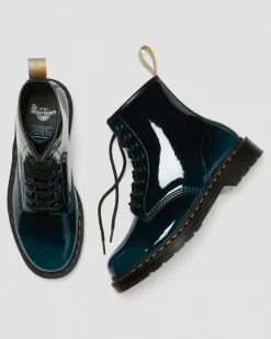 Outlet Vegan 1460 Glanzende Veterlaarzen UNISEX Heren Sale|Laarzen