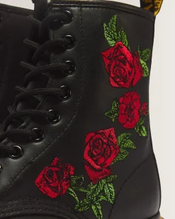 Flash Sale 1490 Vonda Rose Leren Veterlaarzen met Bloemenprint UNISEX Veterlaarzen|Enkellaarzen