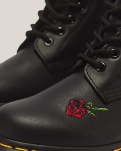 Flash Sale 1490 Vonda Rose Leren Veterlaarzen met Bloemenprint UNISEX Veterlaarzen|Enkellaarzen