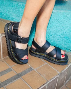 Sale Voss II Hydro Leren Sandalen met Band WOMENS Lichte Sandalen|Zwarte Sandalen