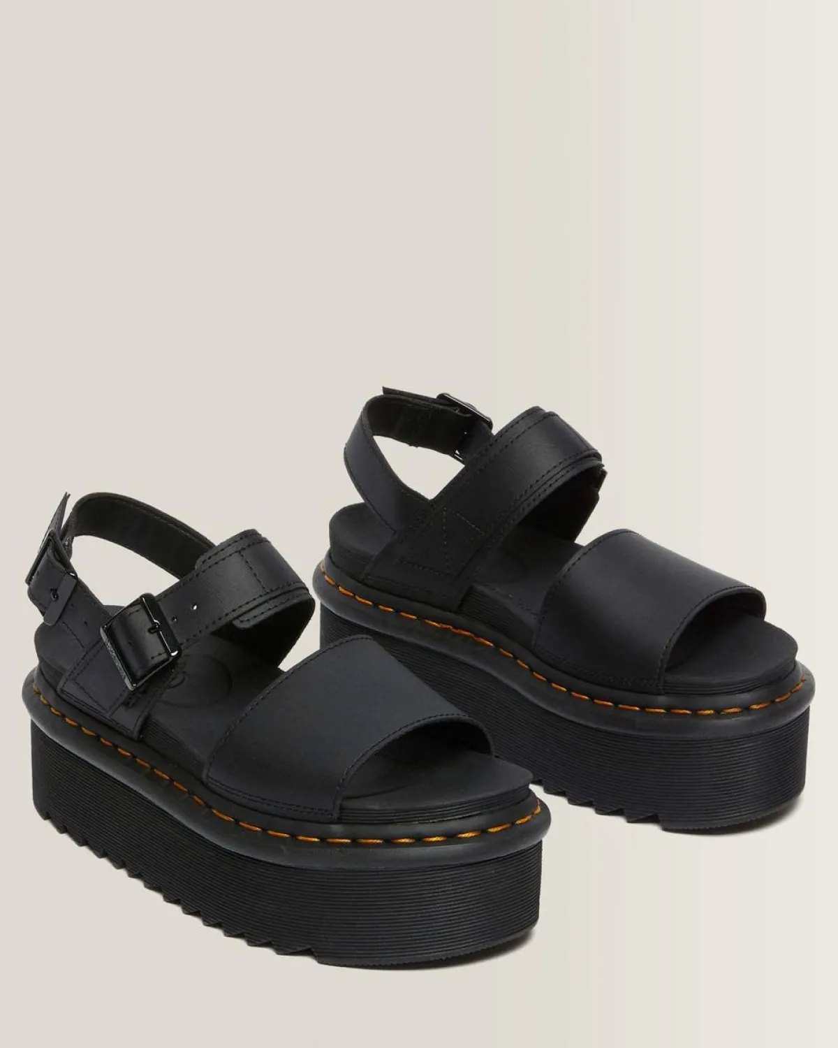 Flash Sale Voss Quad Leren Platform Sandalen met band WOMENS Lichte Sandalen|Platform Sandalen