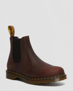 Flash Sale 2976 Waxed Volnerf Leren Chelsea Boots in Zwart WOMENS Enkellaarzen|Chelsea Boots