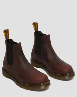 Flash Sale 2976 Waxed Volnerf Leren Chelsea Boots in Zwart WOMENS Enkellaarzen|Chelsea Boots