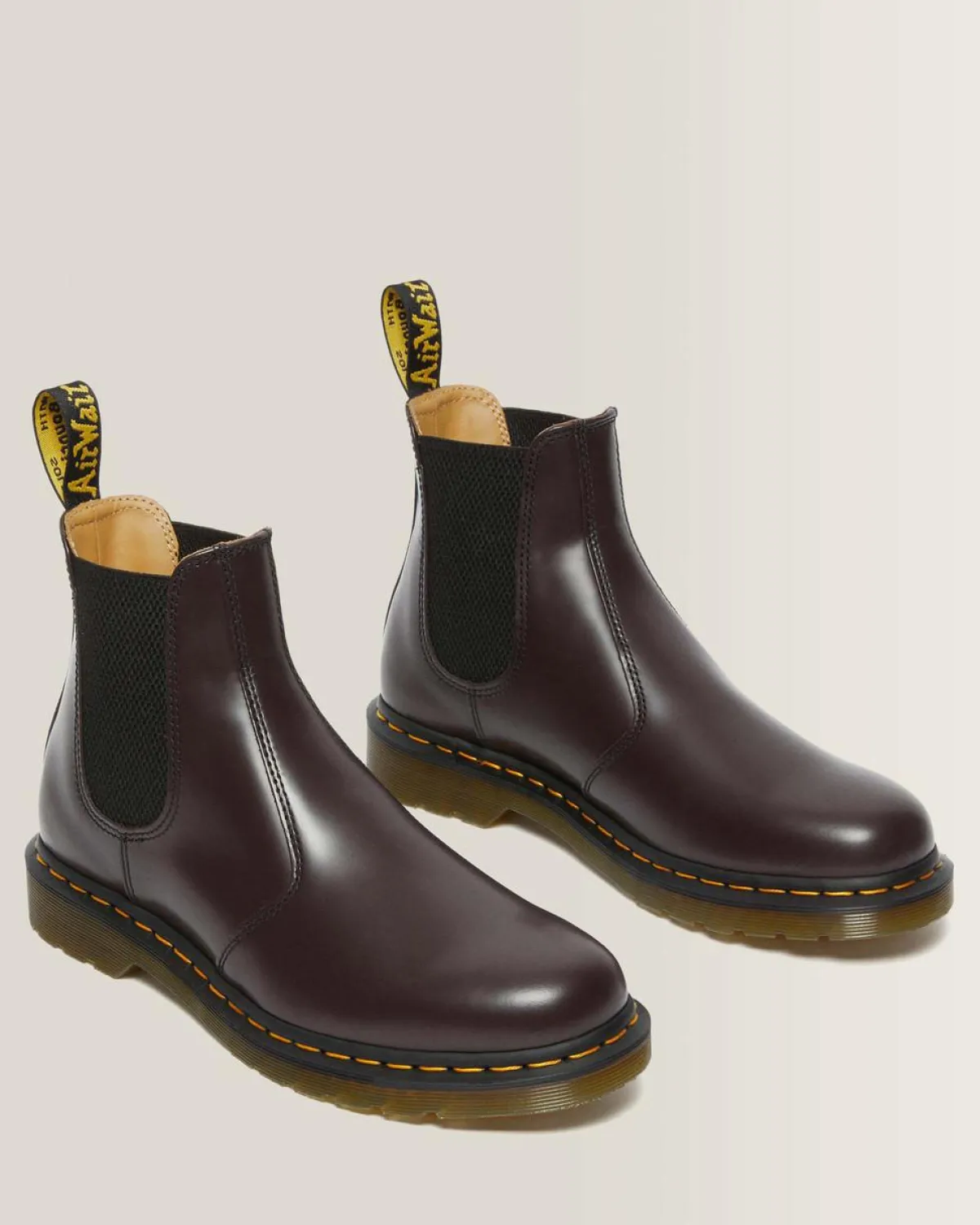 Flash Sale 2976 Yellow Stitch Smooth Leren Chelsea Boots TRENDING-STYLES-UK Originals|Trending Stijlen